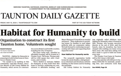 New Habitat Build Featured in the Taunton Daily Gazette
